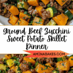 Ground Beef Zucchini Sweet Potato Skillet Recipe