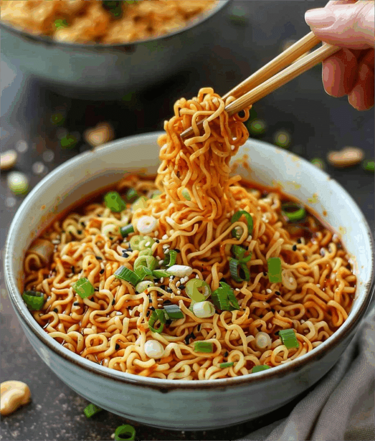 Easy Saucy Ramen Noodles