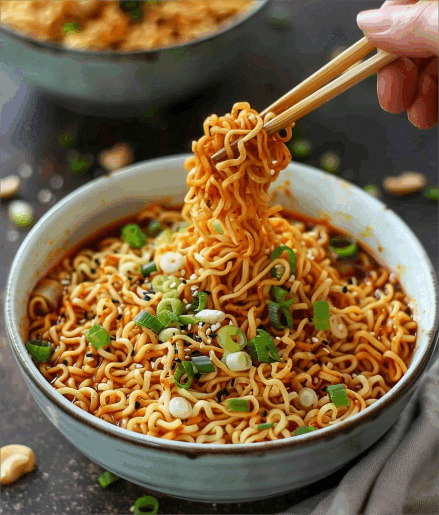 Easy Saucy Ramen Noodles
