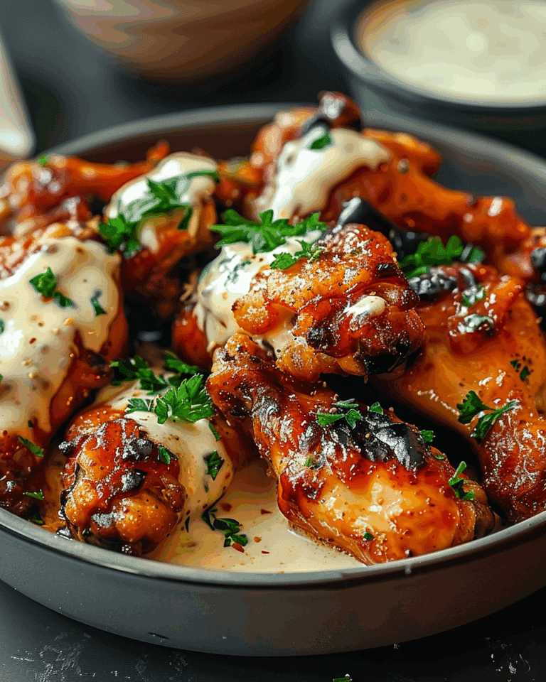 Spicy Alfredo Chicken Wings Delight