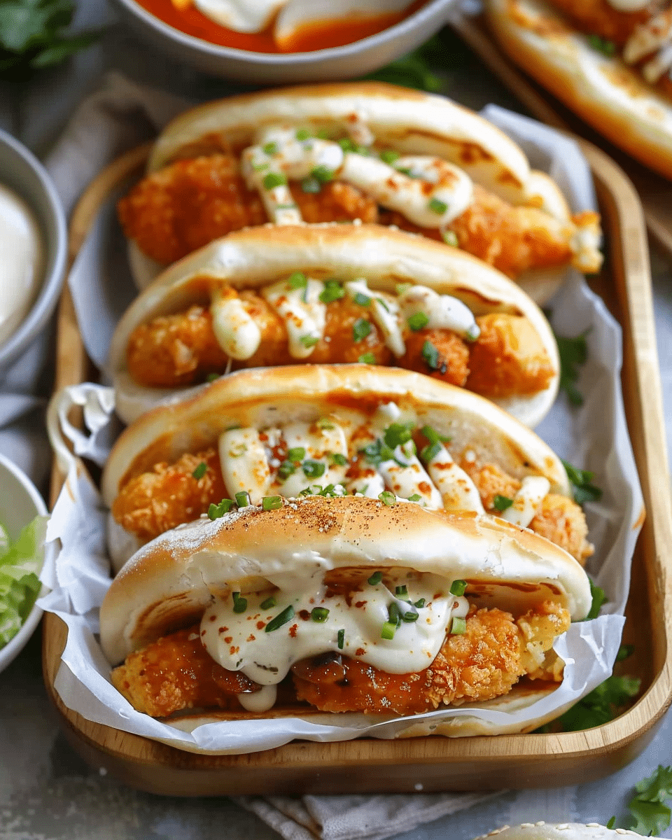 Cheesy Dynamite Chicken Buns