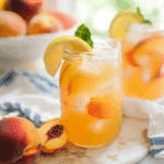 Homemade Peach Lemonade