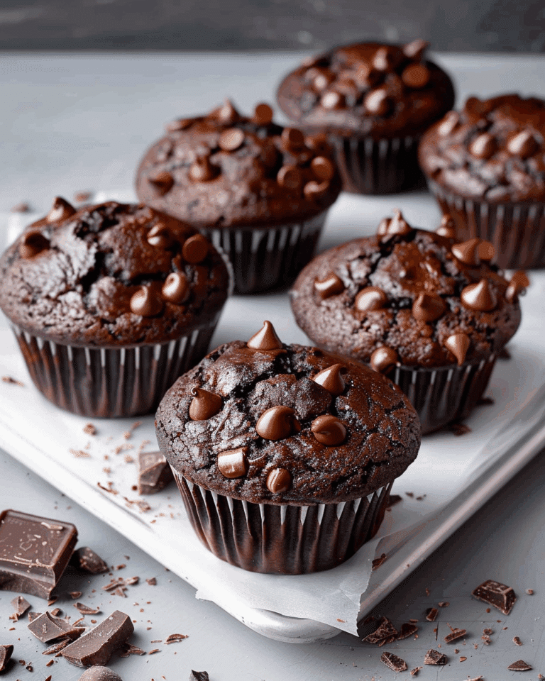 Sour Cream Double Chocolate Muffins