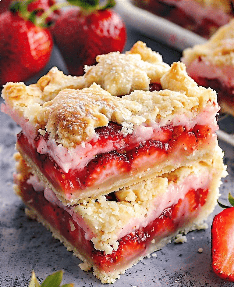 Strawberry Pie Bars