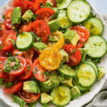 Cucumber Tomato Avocado Salad