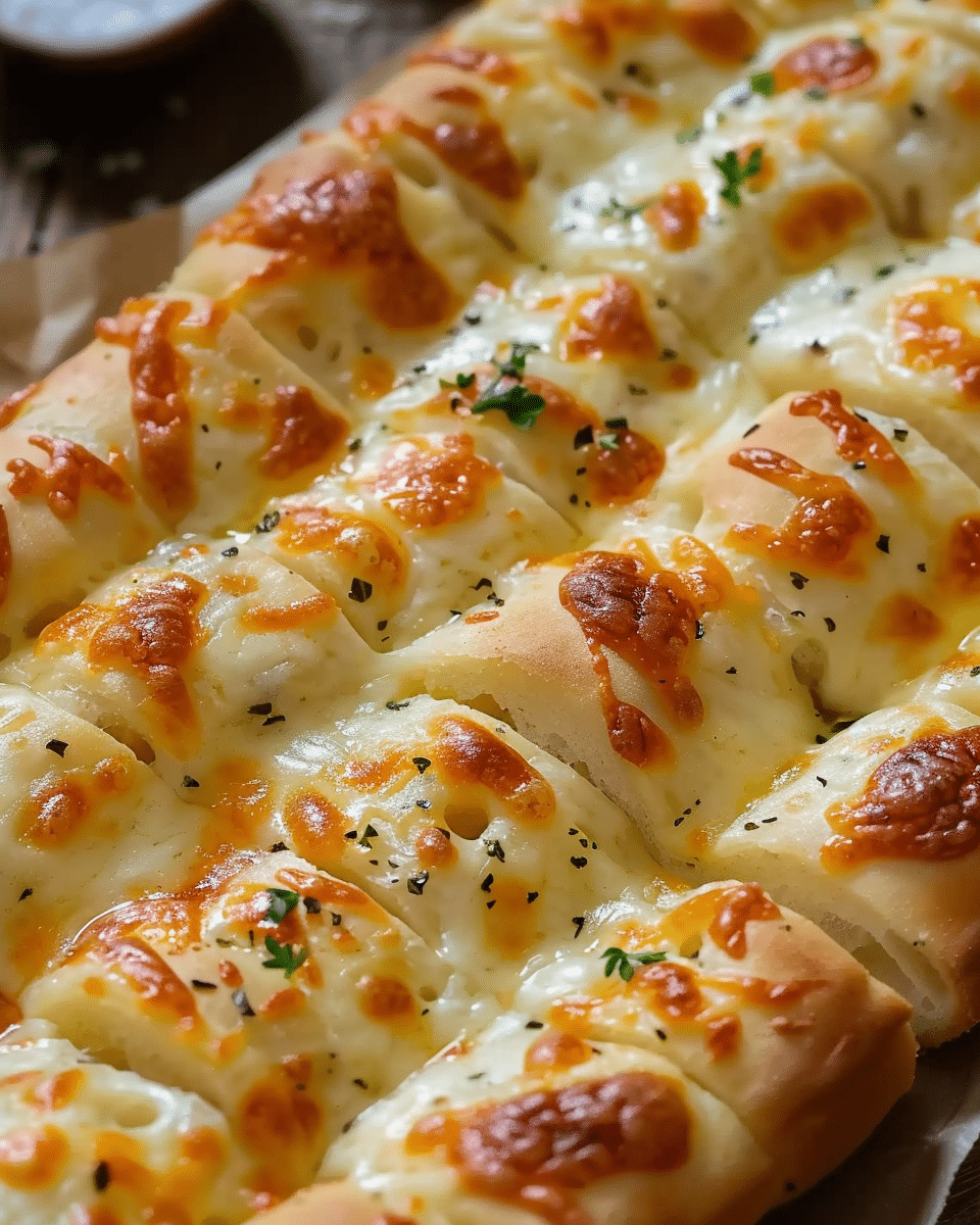 Homemade Cheesy Breadsticks