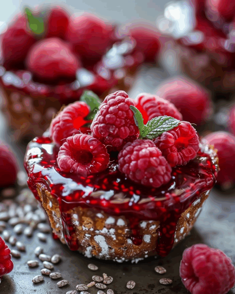 Raspberry Chia Jam Protein Cups