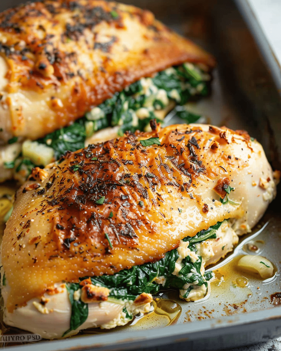 Spinach Stuffed Chicken