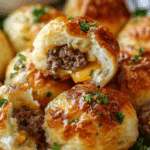 Garlic Parmesan Cheeseburger Bombs