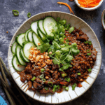 Vietnamese Inspired Caramelized Pork Bowls with Lentils