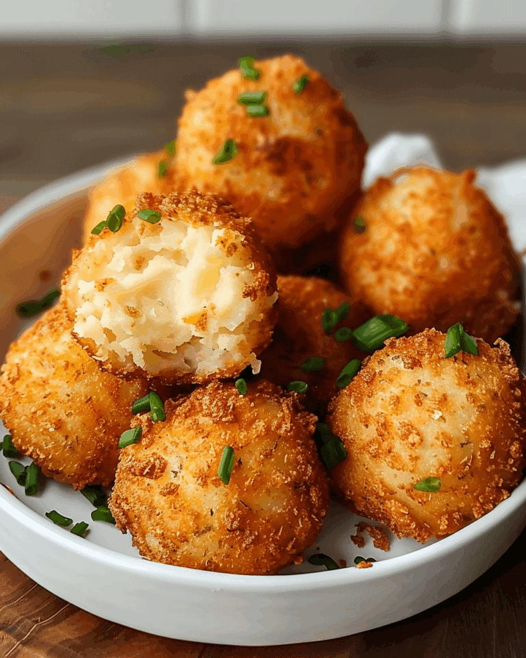 Air Fryer Cheesy Mashed Potato Ball