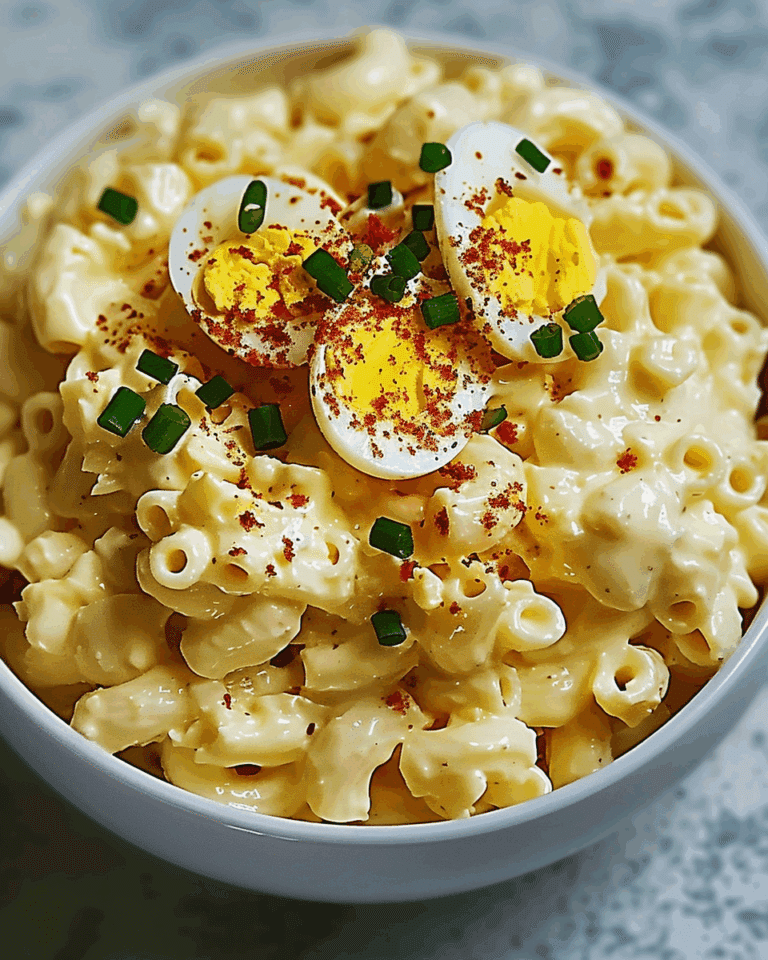 Deviled Egg Macaroni Salad