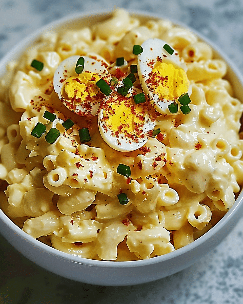 Deviled Egg Macaroni Salad