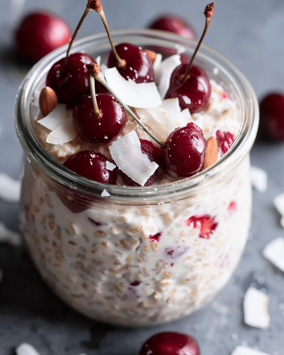 Cherry Coconut Overnight Oats