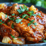 Crockpot Pineapple BBQ Chicken