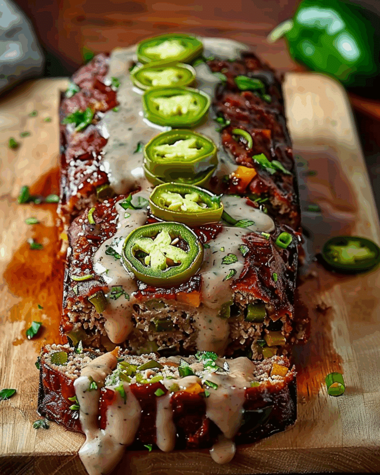 Smoky Jalapeño Popper Meatloaf