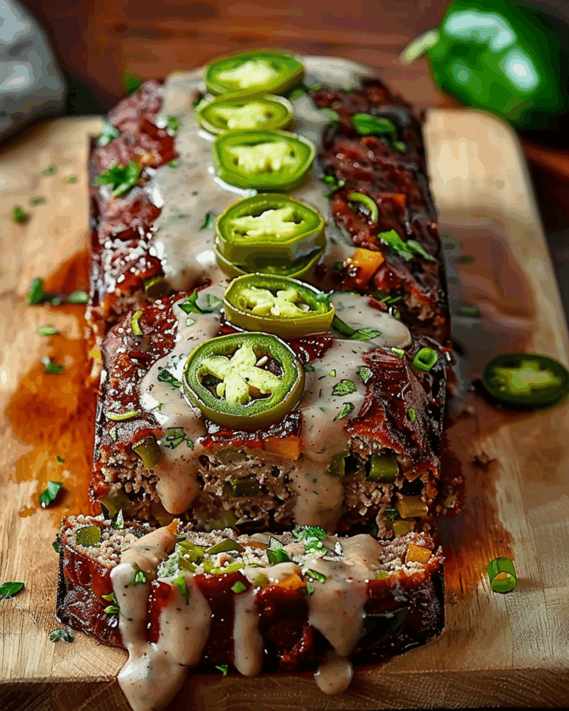 Smoky Jalapeño Popper Meatloaf