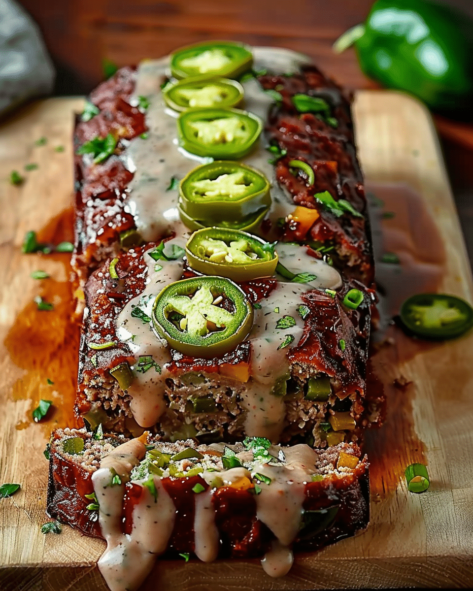Smoky Jalapeño Popper Meatloaf