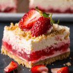 Strawberry Rhubarb Cheesecake Bars
