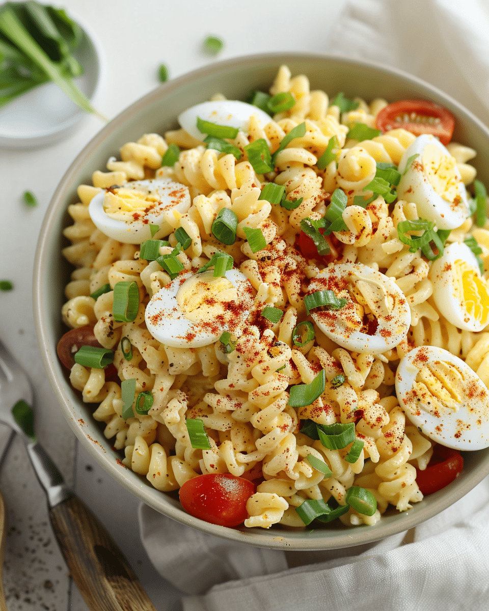 Deviled Egg Pasta Salad