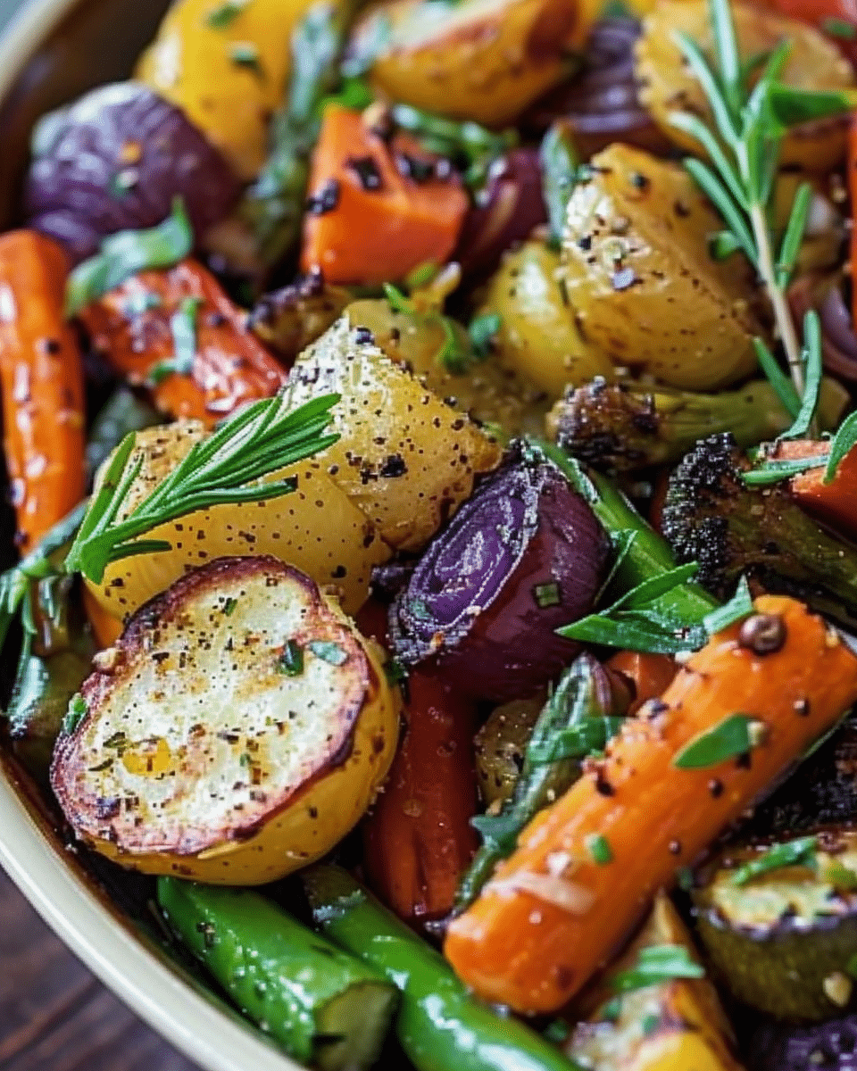 Garlic Herb Roasted Veggies