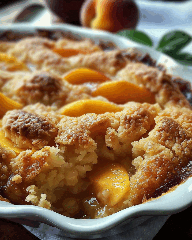 Lazy Man’s Pie Peach Cobbler