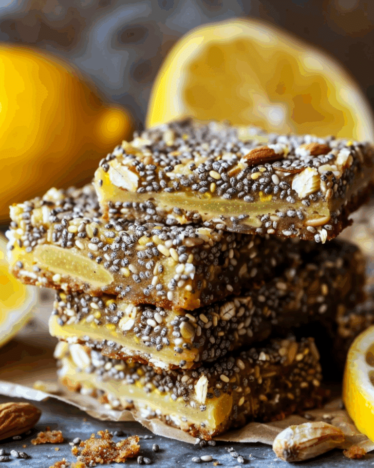 Lemon Ginger Chia Bars