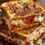 Pizza Grilled Cheese Sandwiches