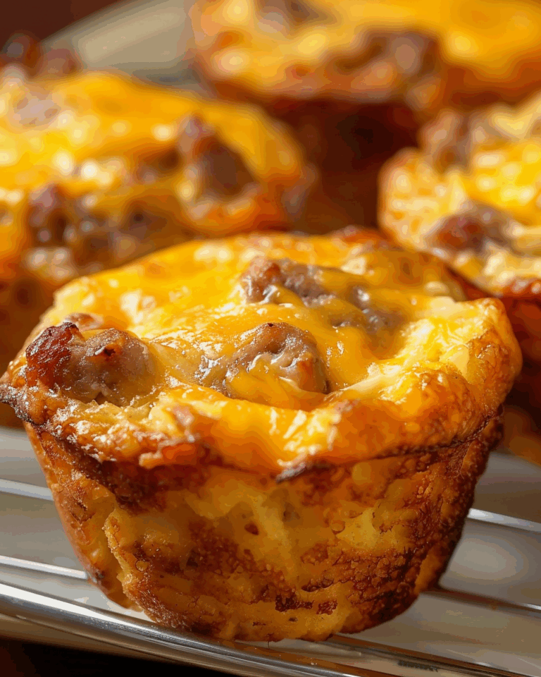 Sausage, Egg, and Cheese Bisquick Muffins