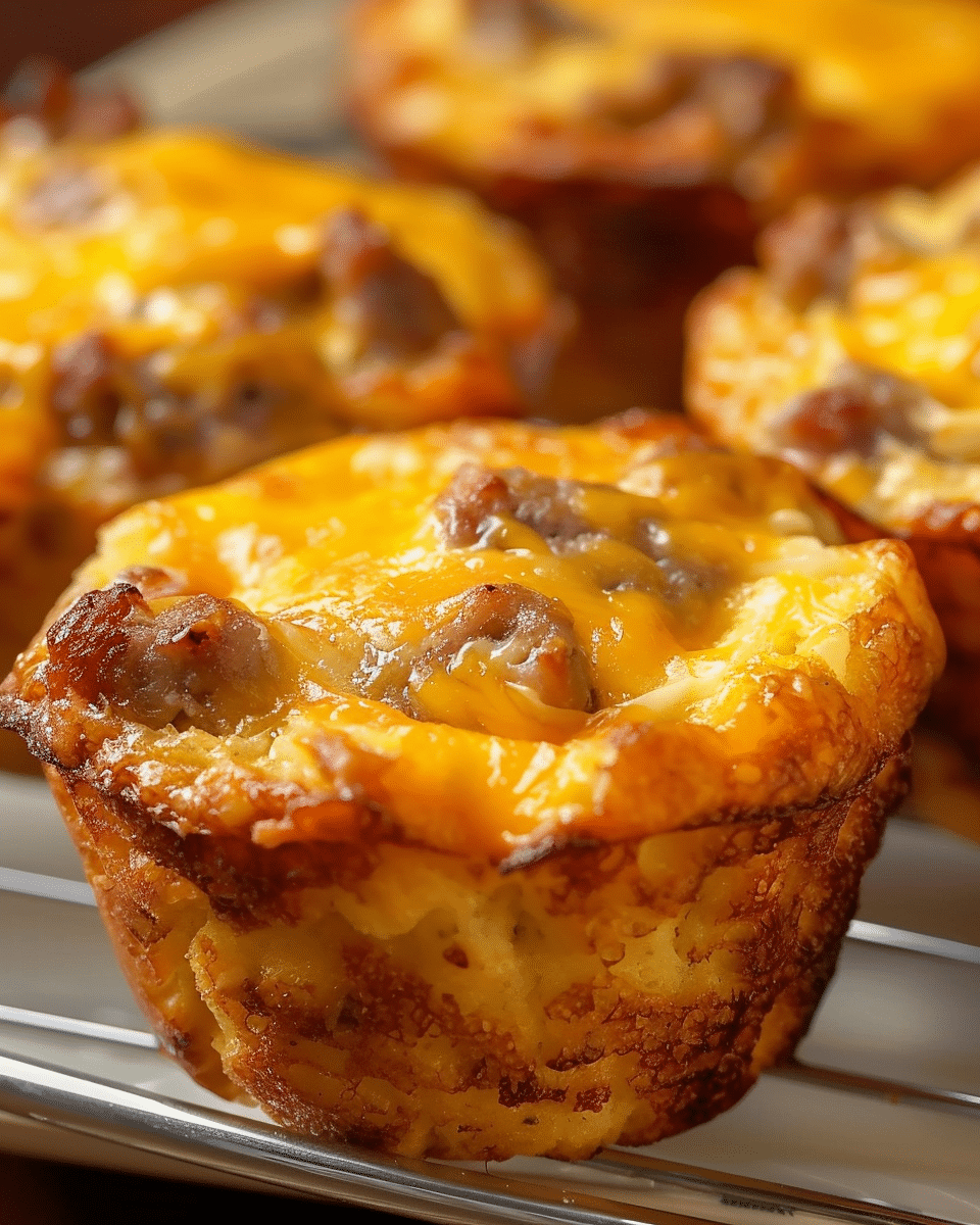Sausage, Egg, and Cheese Bisquick Muffins