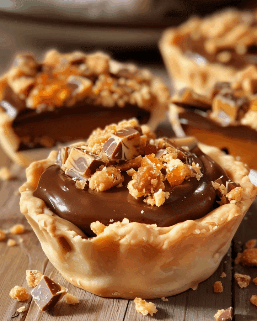 Butterfinger Caramel Crunch Mini Pies