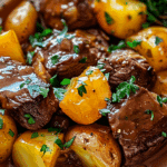 Crockpot Loaded Steak and Potato Bake