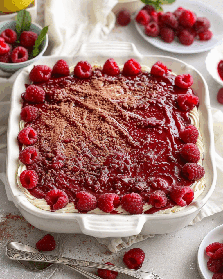 Fresh Raspberry Tiramisu