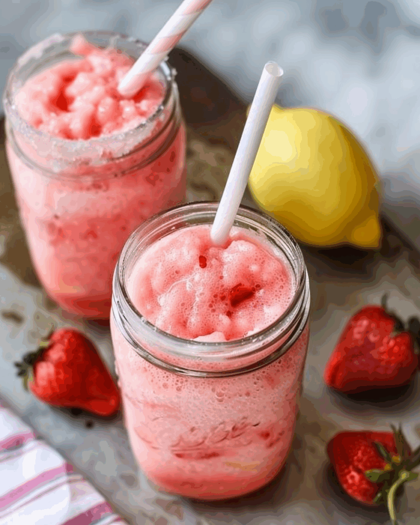 Frosted Strawberry Lemonade