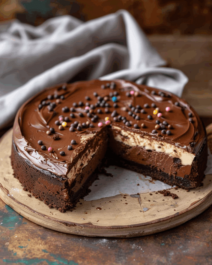 Cosmic Brownie Cheesecake