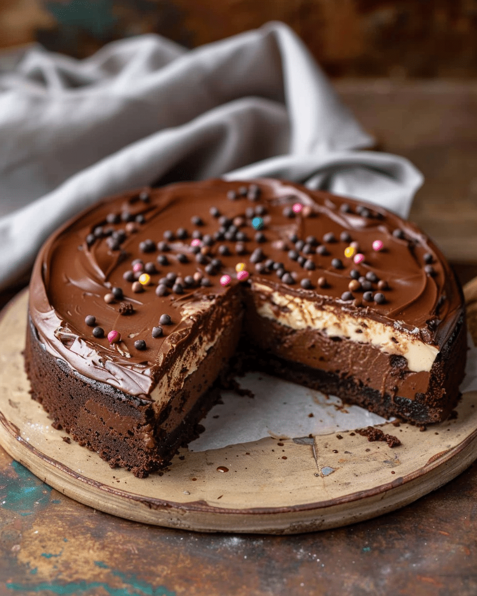 Cosmic Brownie Cheesecake