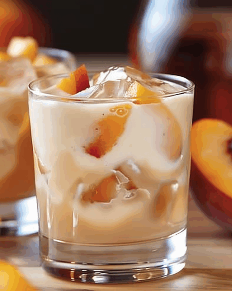 Peaches & Cream White Russian