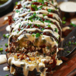 Smoky Jalapeño Popper Meatloaf With Creamy Ranch Drizzle