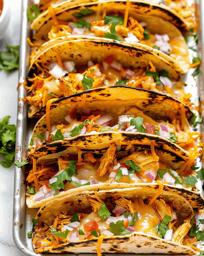 20 Minute Mini Baked Chicken Tacos
