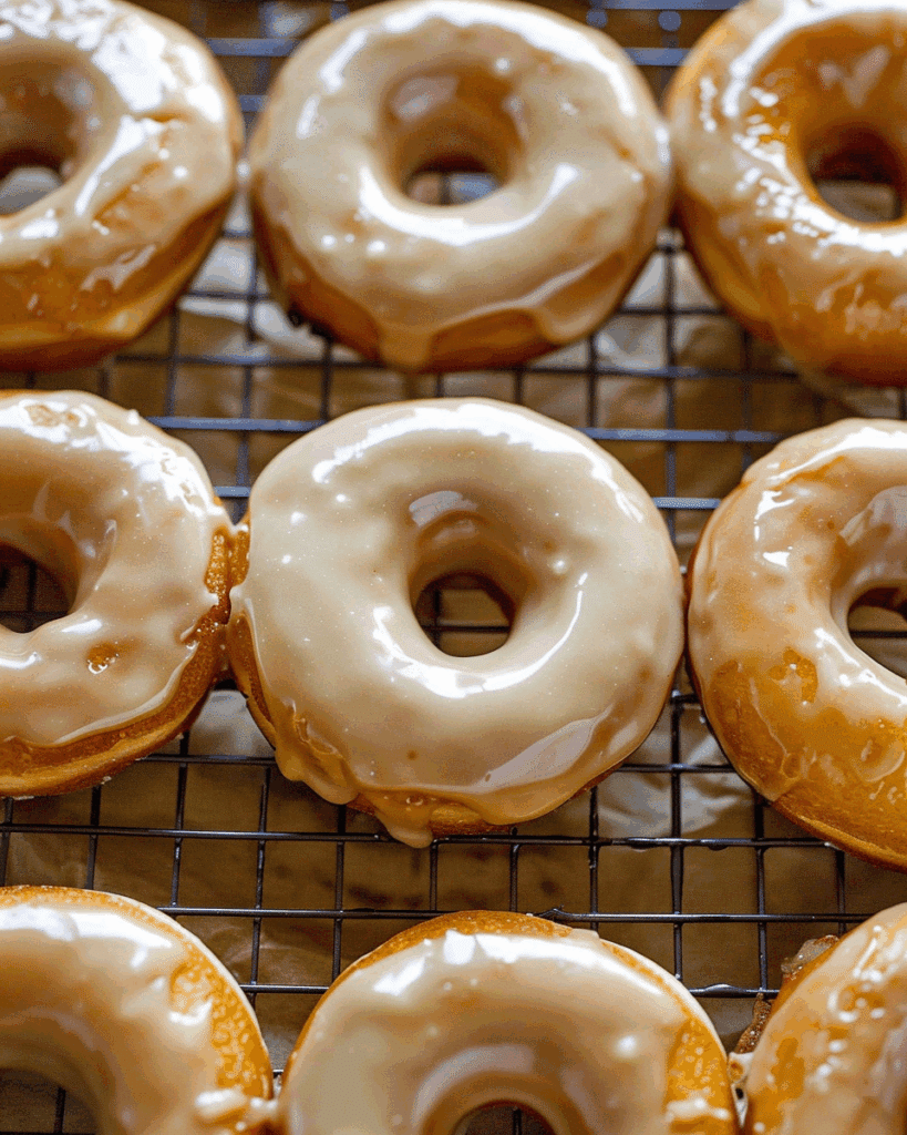 Baked Maple Glazed Donuts