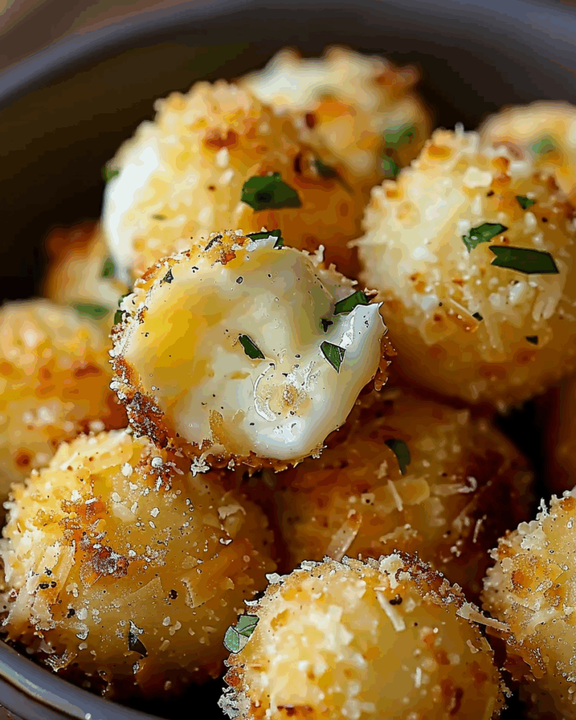 Cheesy Parmesan Mozzarella Bites