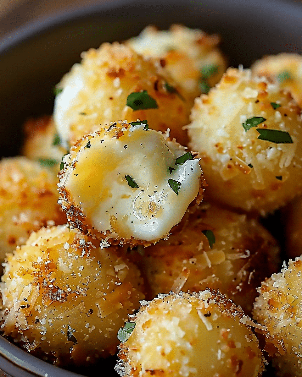 Cheesy Parmesan Mozzarella Bites