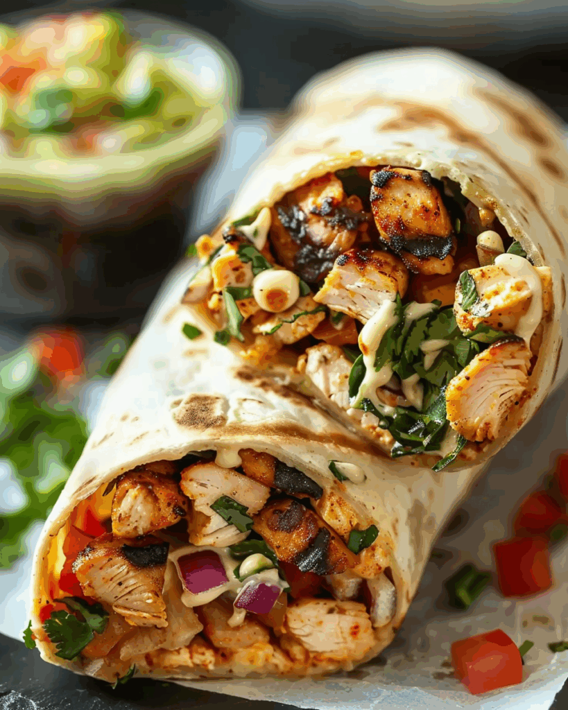 Chipotle Ranch Grilled Chicken Burrito