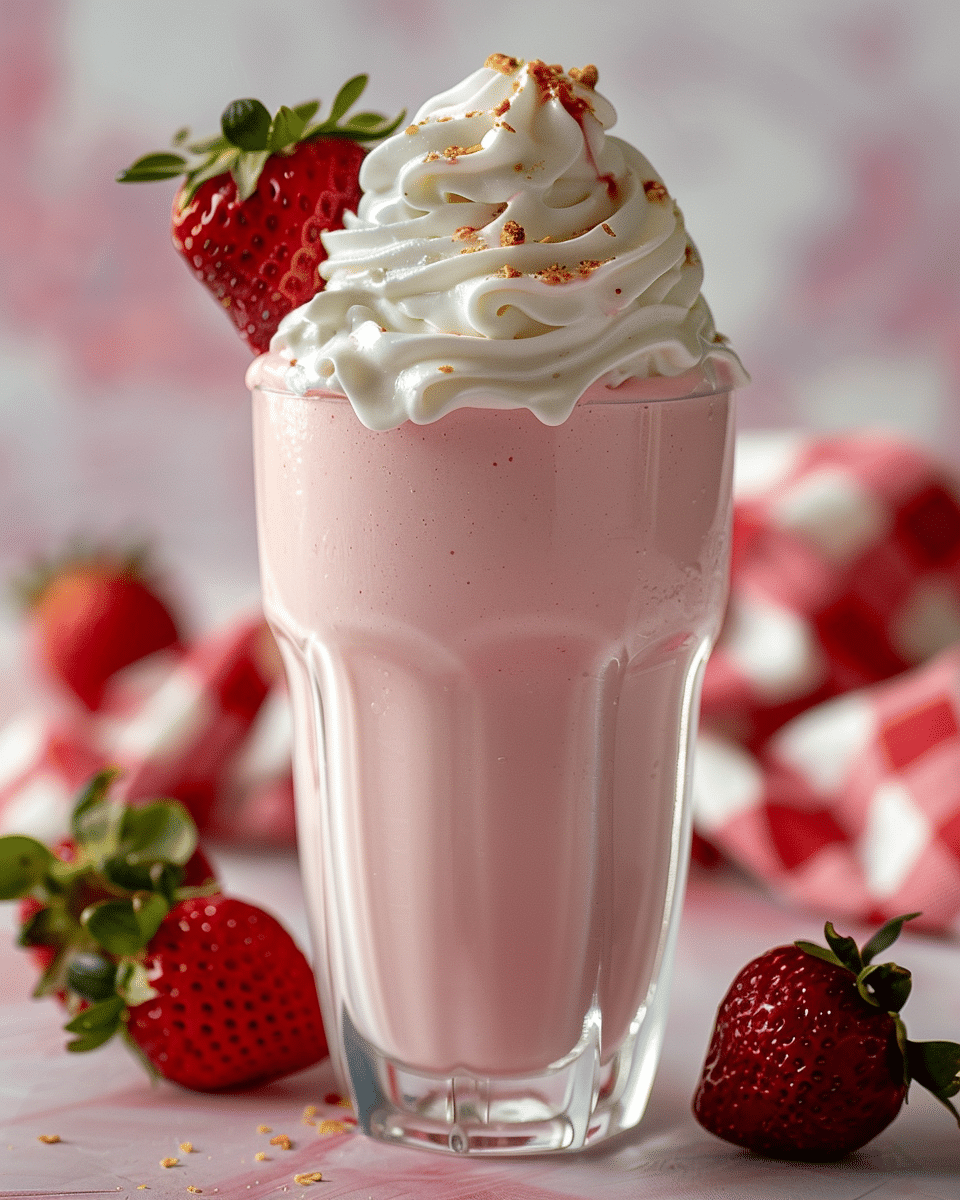 Classic Strawberry Milkshake Recipe