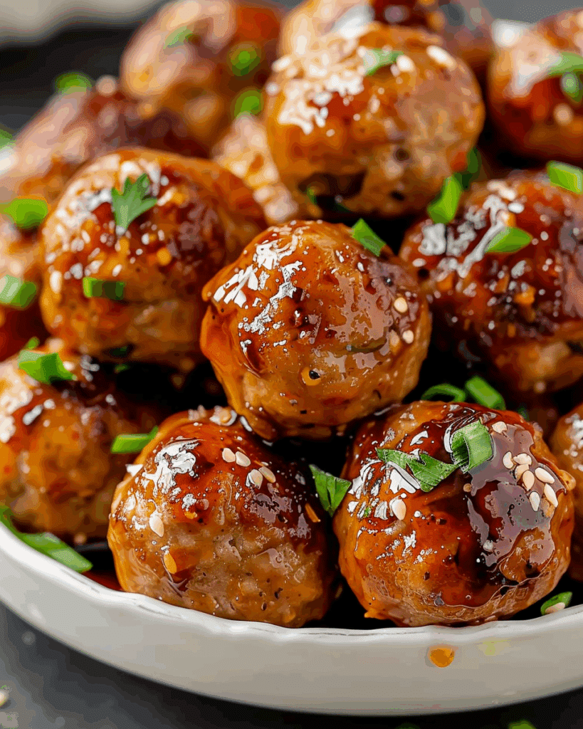 Honey Garlic Turkey Meatballs