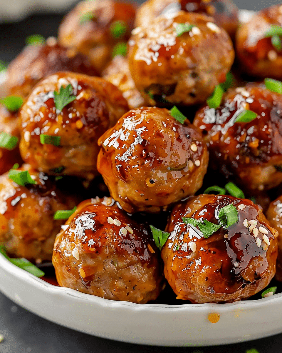 Honey Garlic Turkey Meatballs