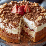 Strawberry Cinnamon Cheesecake Coffee Cake