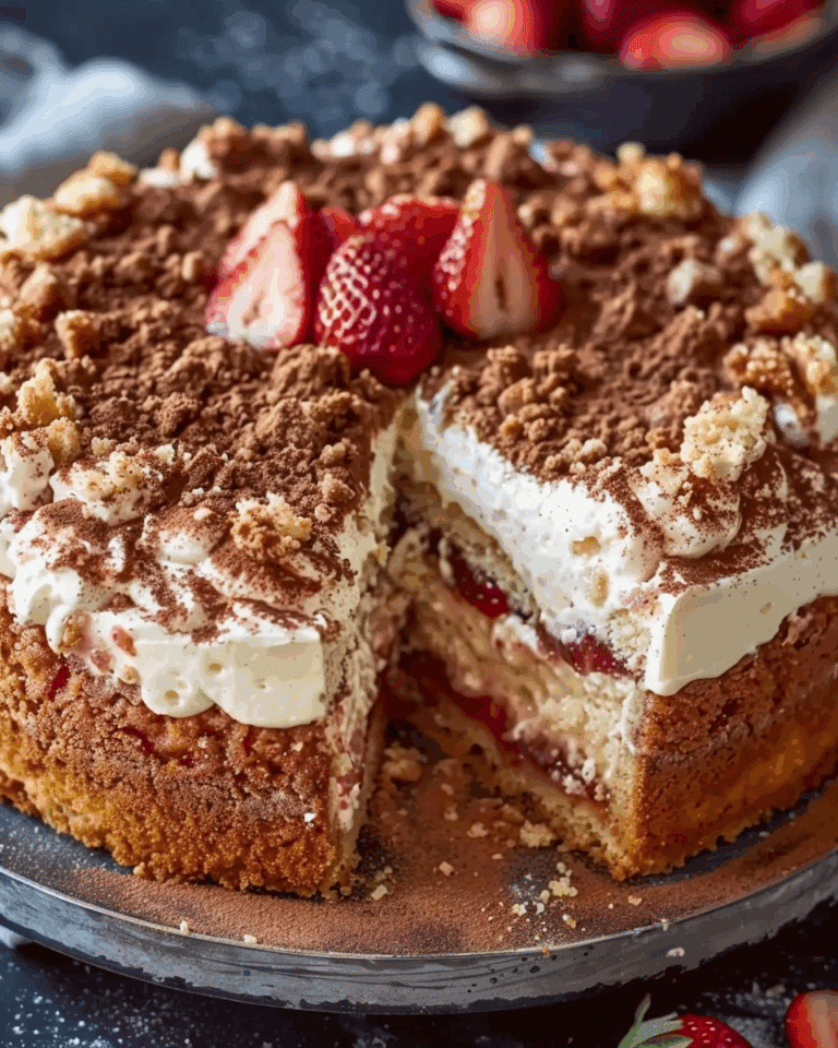 Strawberry Cinnamon Cheesecake Coffee Cake