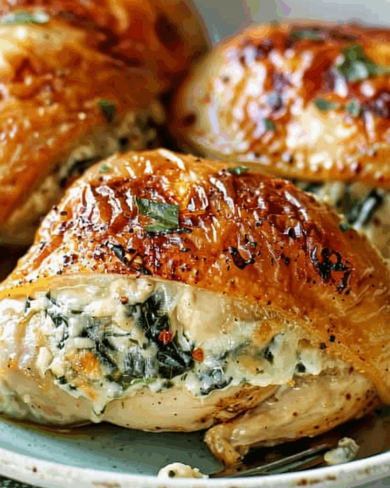 Stuffed Chicken with Spinach and Cream Cheese