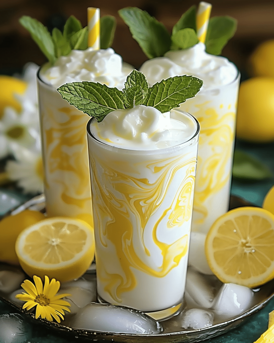 Condensed Milk Lemonade Refreshing Summer Drink Idea
